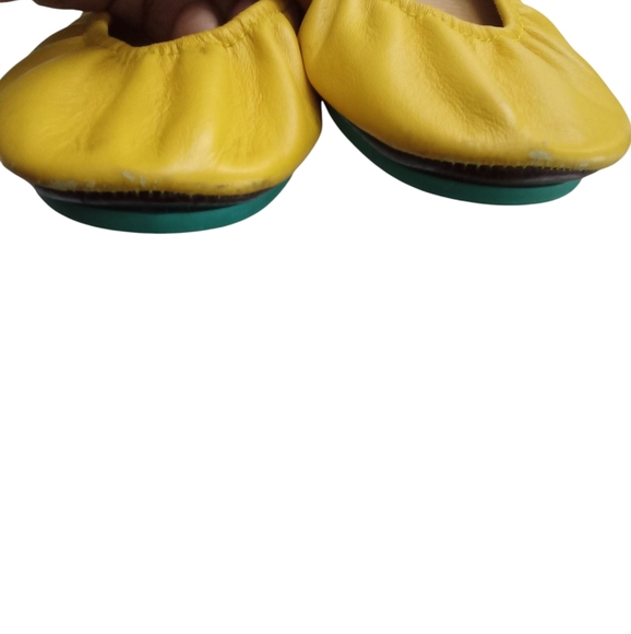 TIEKS by Gavrieli Mustard Yellow Flats Size 8 - Picture 3 of 12